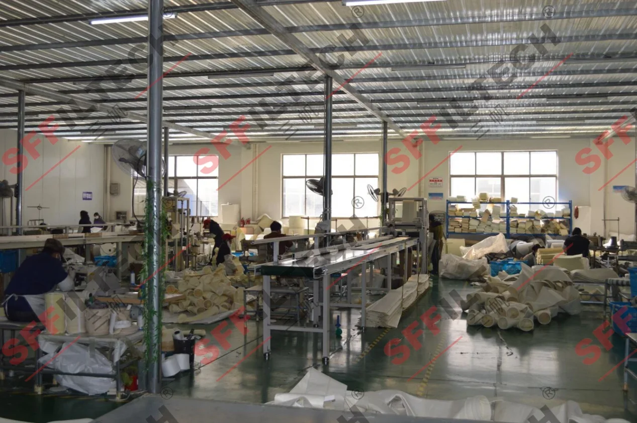 Industrial filter device for material purification