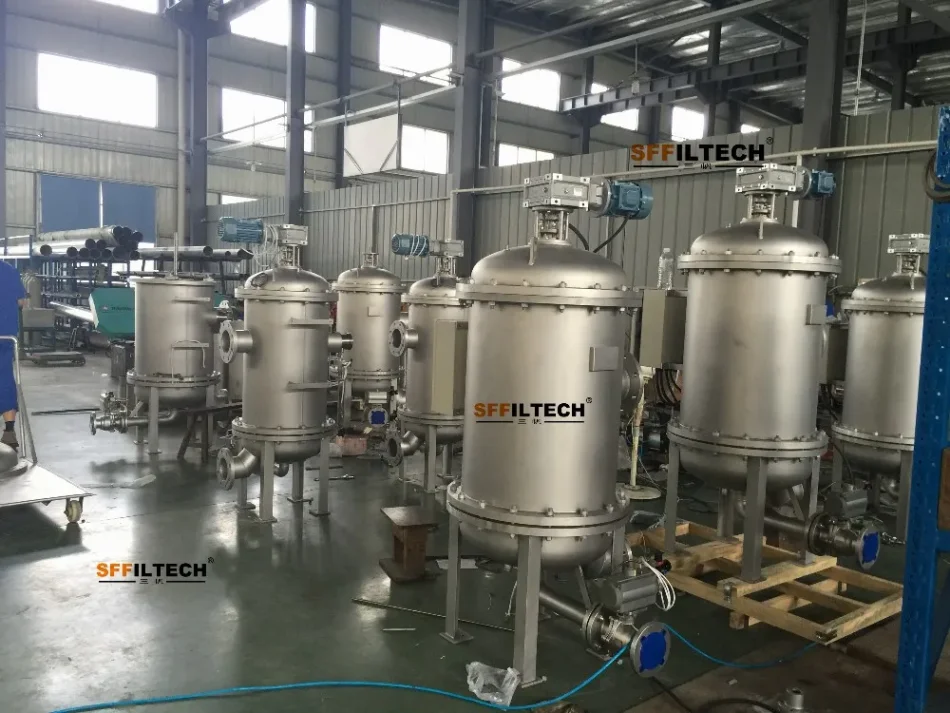Efficient industrial filtration system for industrial processes
