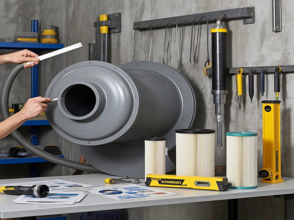 Installation of industrial filter components