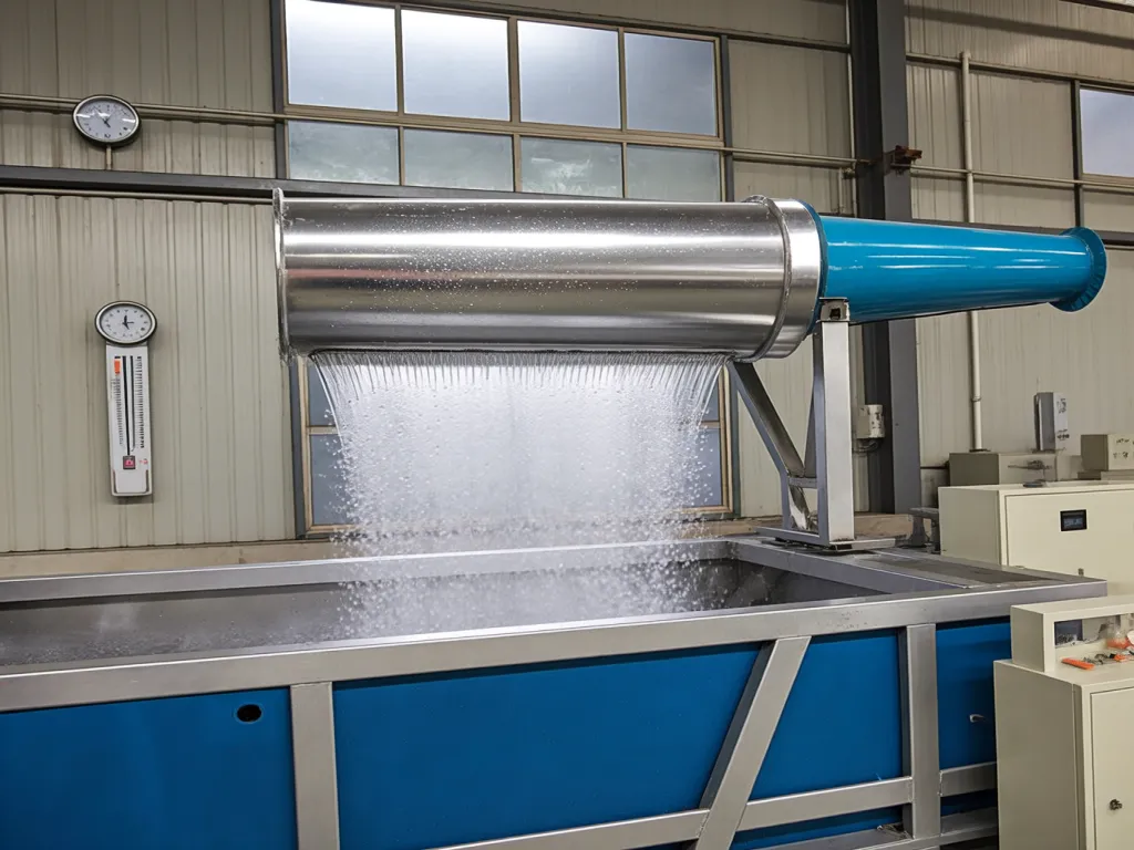 Dust collector filtration process in action