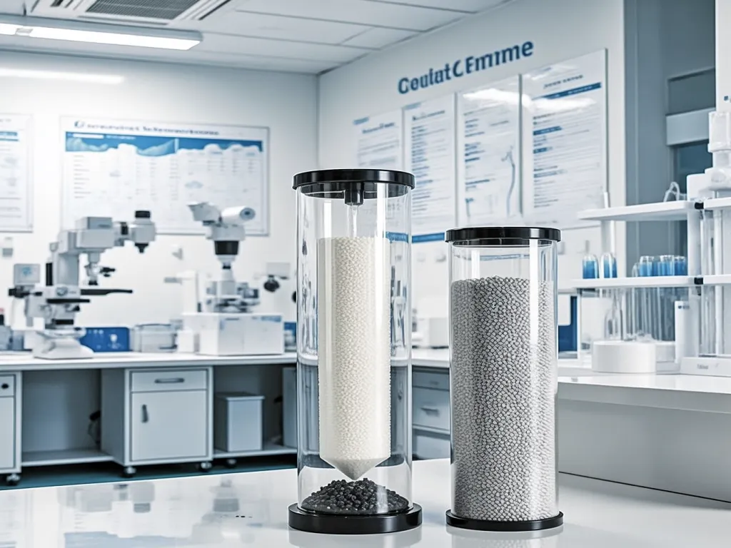 Cylindrical vacuum filter bags in a laboratory