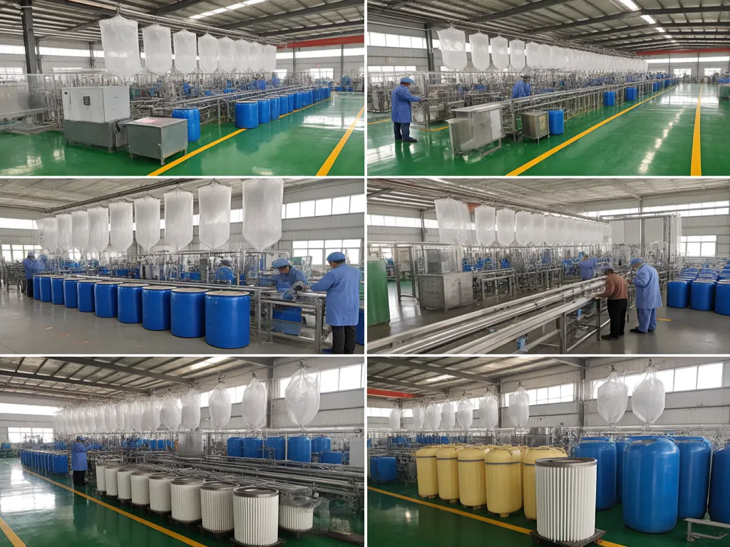 Production process of 5 micron filter bags