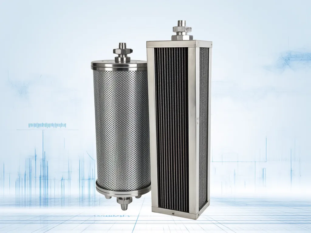 Components of industrial filter systems