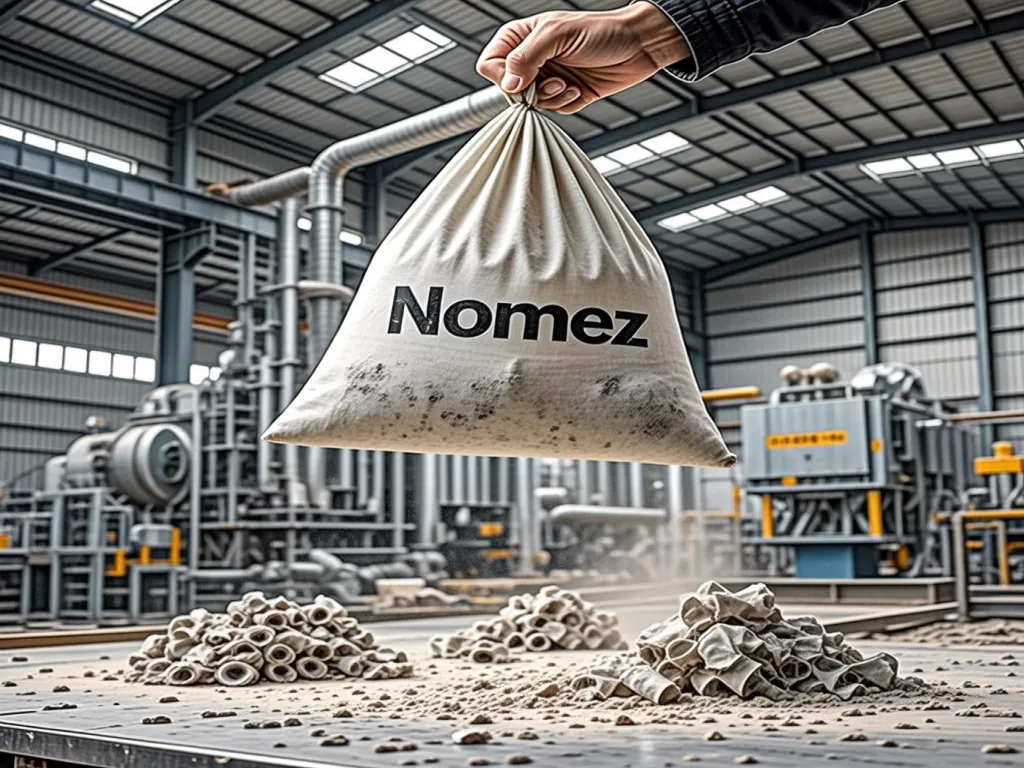 Disposal of used dust collection filter bags in industry