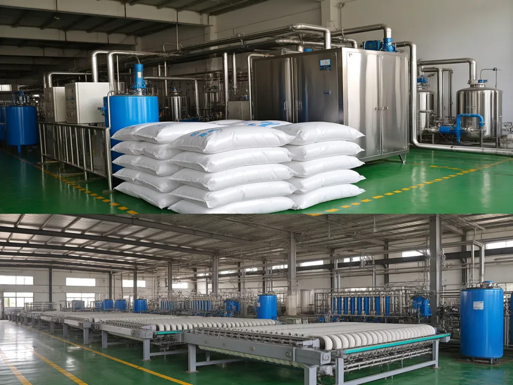 Industrial filtration production line with filter housings