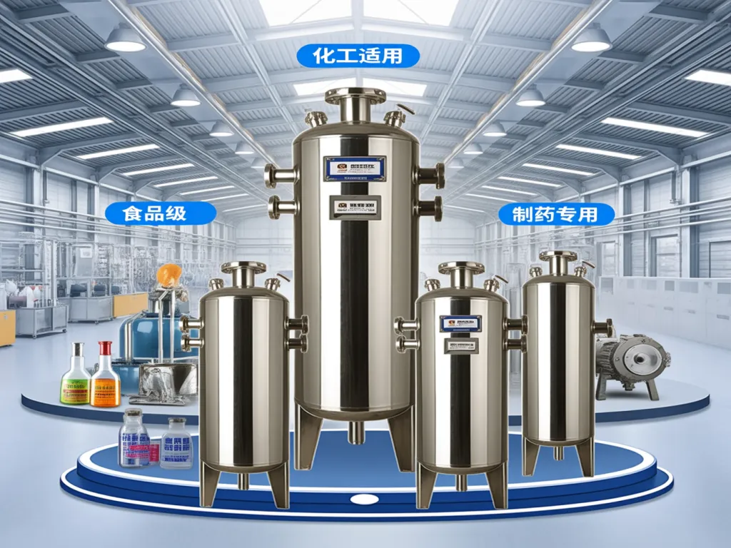 Stainless steel filter housings for various applications