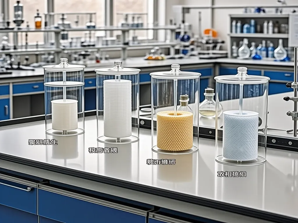 Laboratory testing of paint filter bag materials