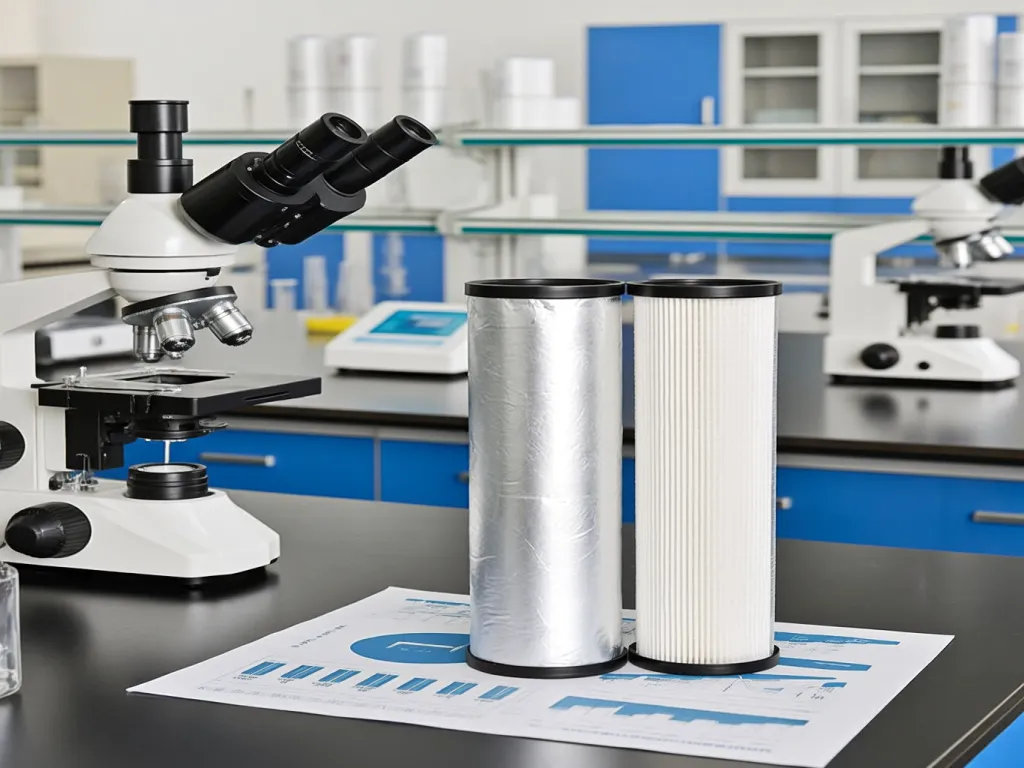 PTFE filter cylinders in laboratory testing