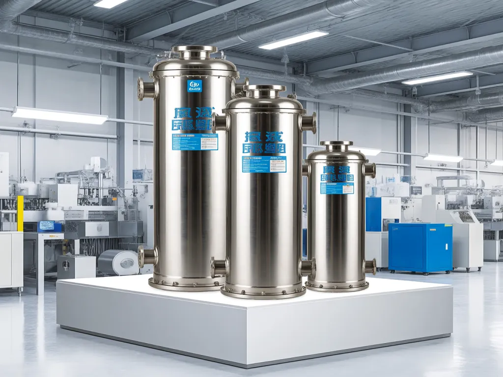 Bag filter housings in industrial setting