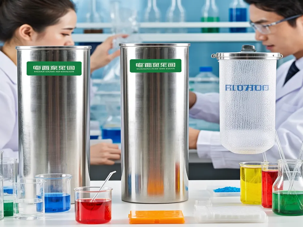 Lab testing of filter bag housing with scientific equipment