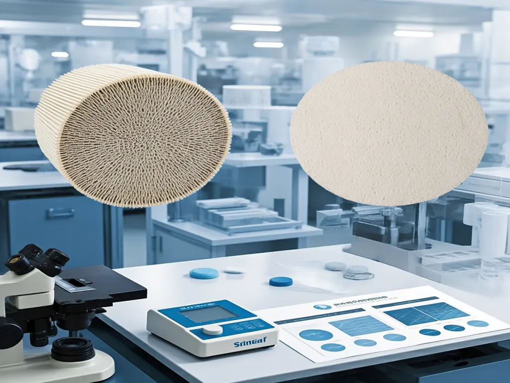 Comparison of dewatering filter bag materials in lab