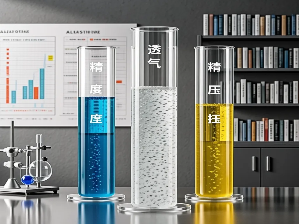 Performance test of filter bags in test tubes