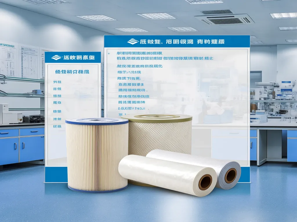 Display of various filter bags products