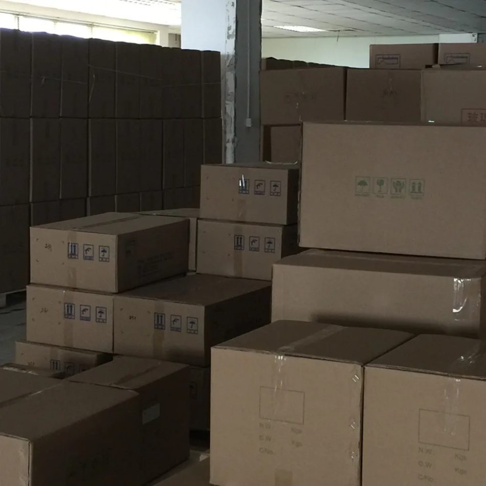Angled view of industrial separation unit