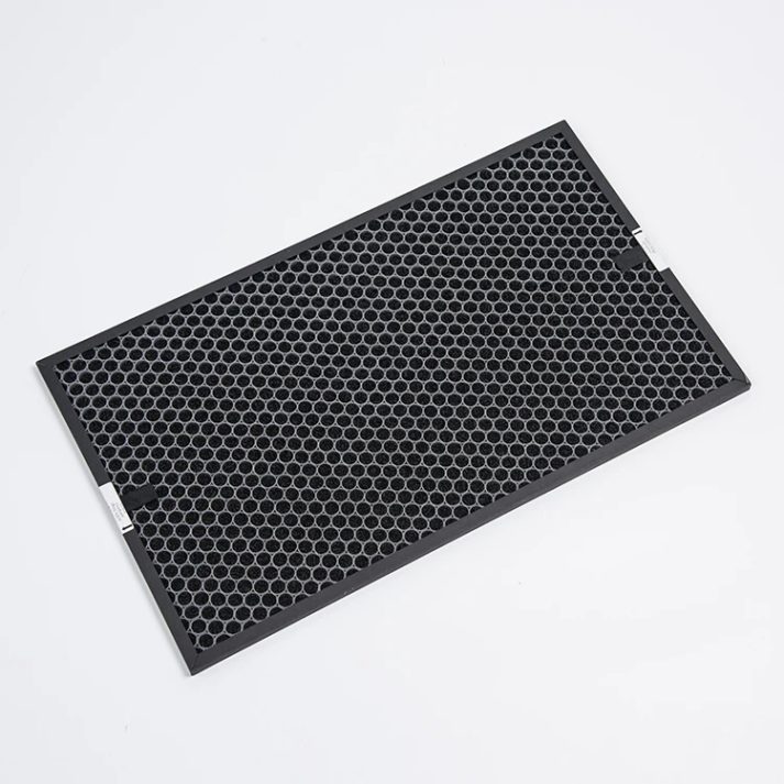 Close-up of industrial filter assembly