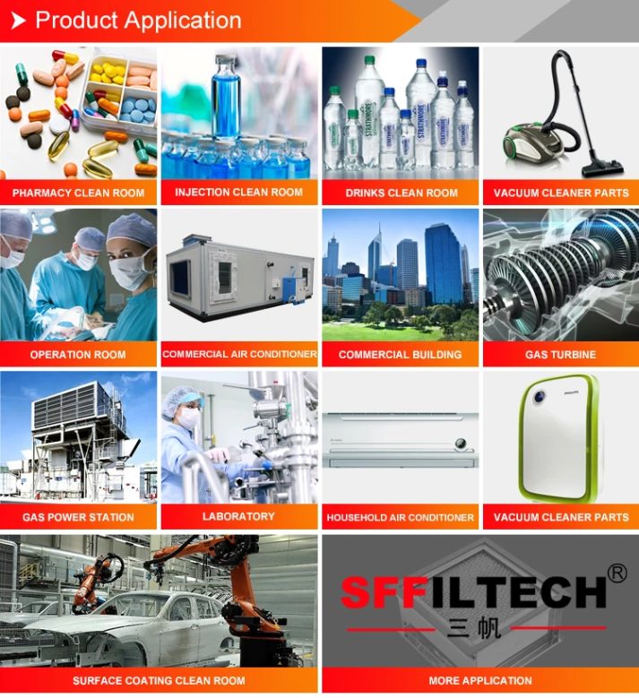 Installation view of industrial filter equipment