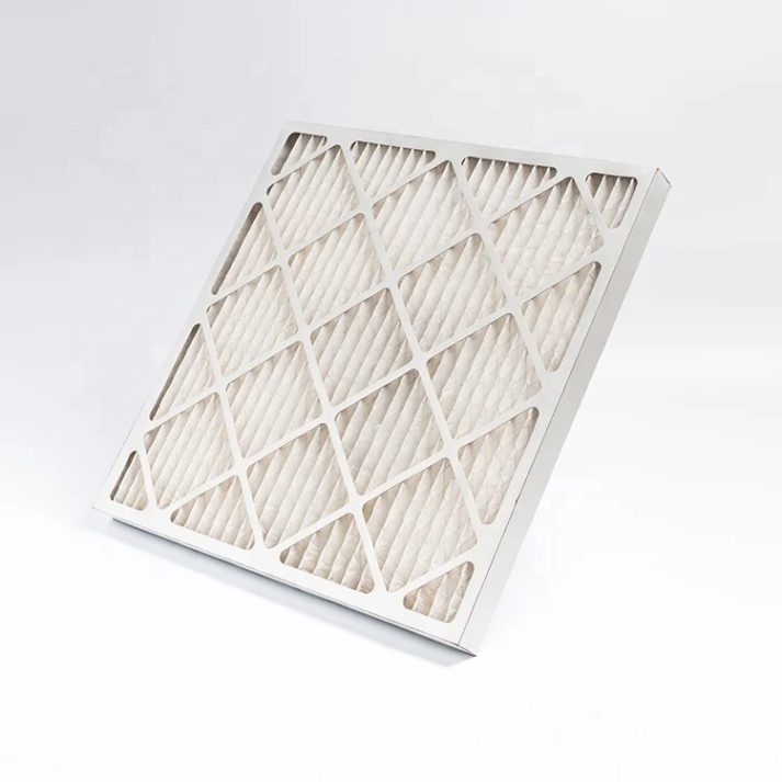 Close-up of industrial filter component