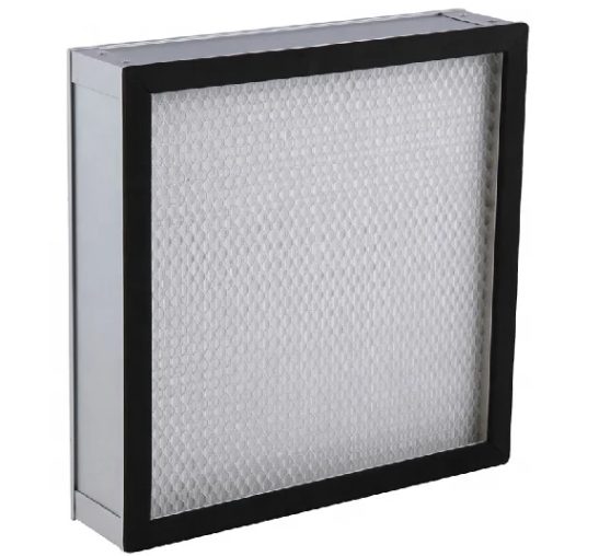 Industrial filter equipment in operation