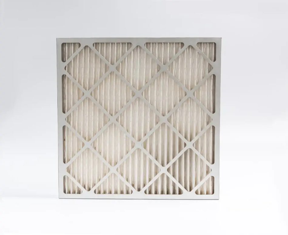Industrial filter device close-up view