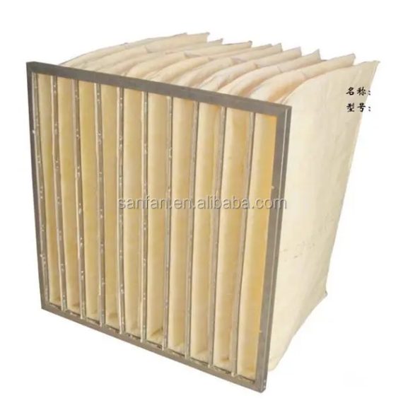 Industrial filter component close-up