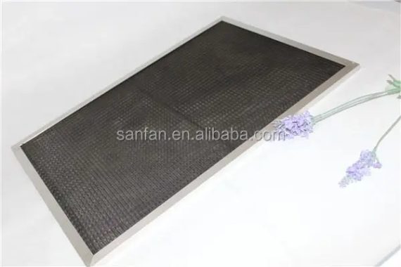 Industrial filter with top view