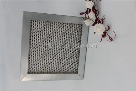 Industrial filter with back view