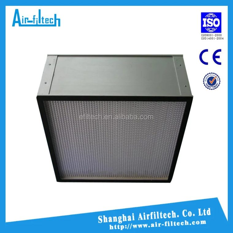 Side view of industrial filter equipment