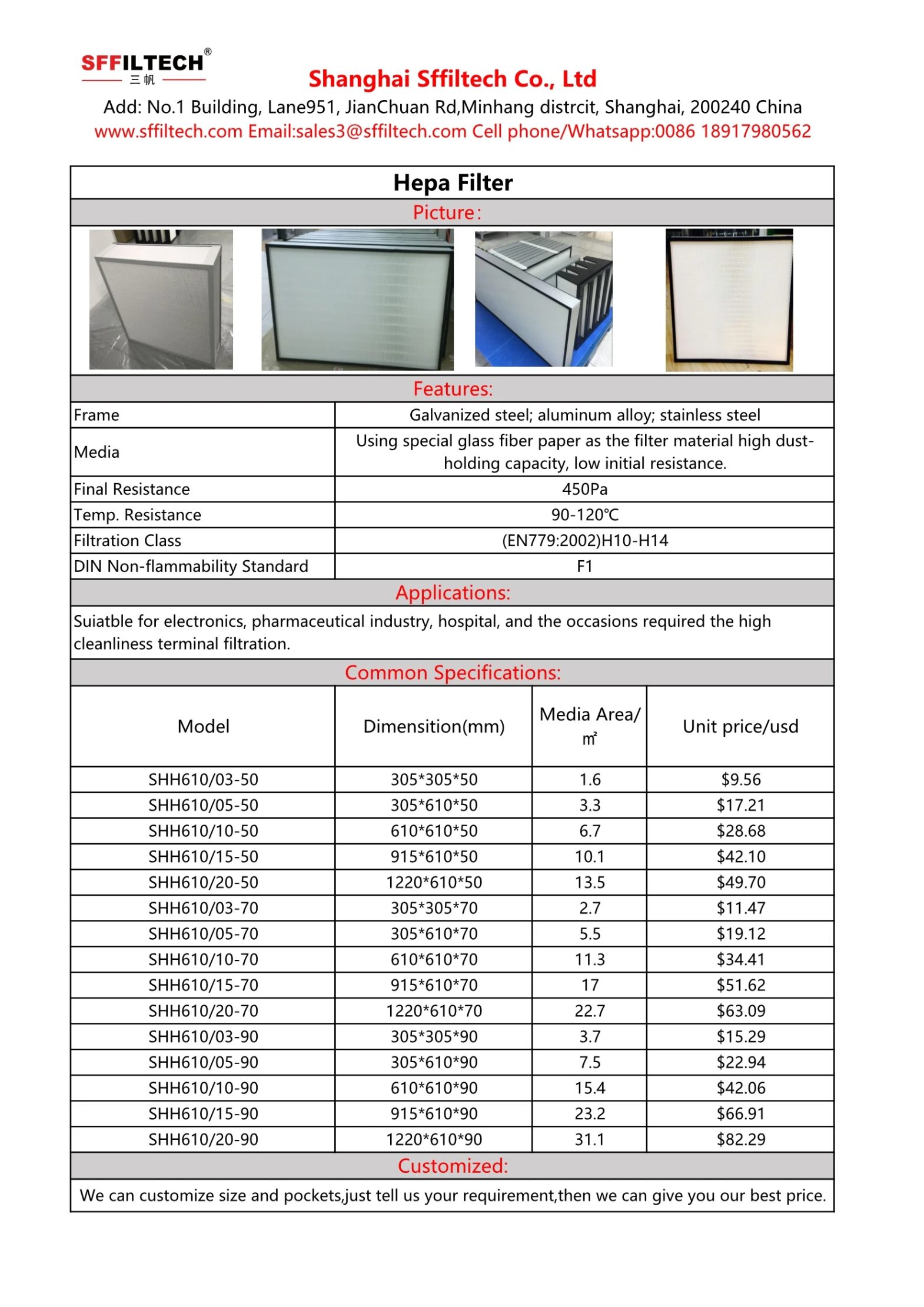 Industrial filter system for industrial use