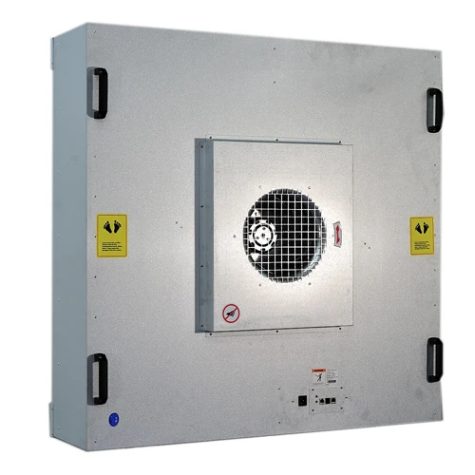 Close-up of industrial separation equipment