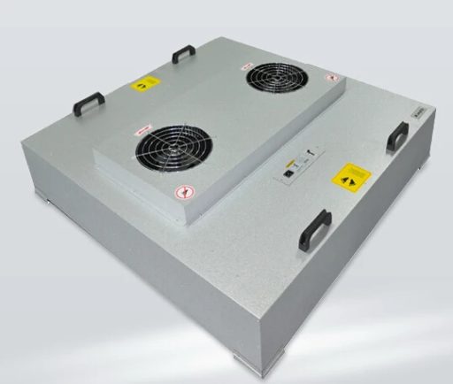 Industrial filter unit in operation