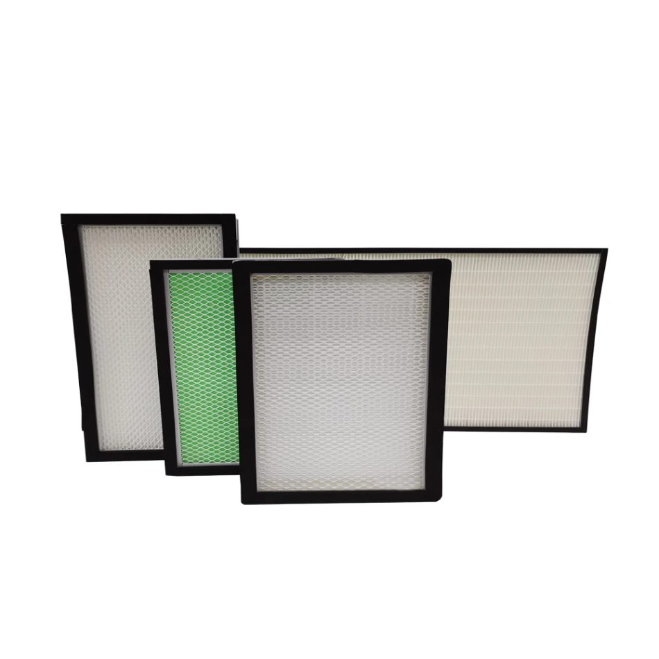 Industrial filter unit with detailed components