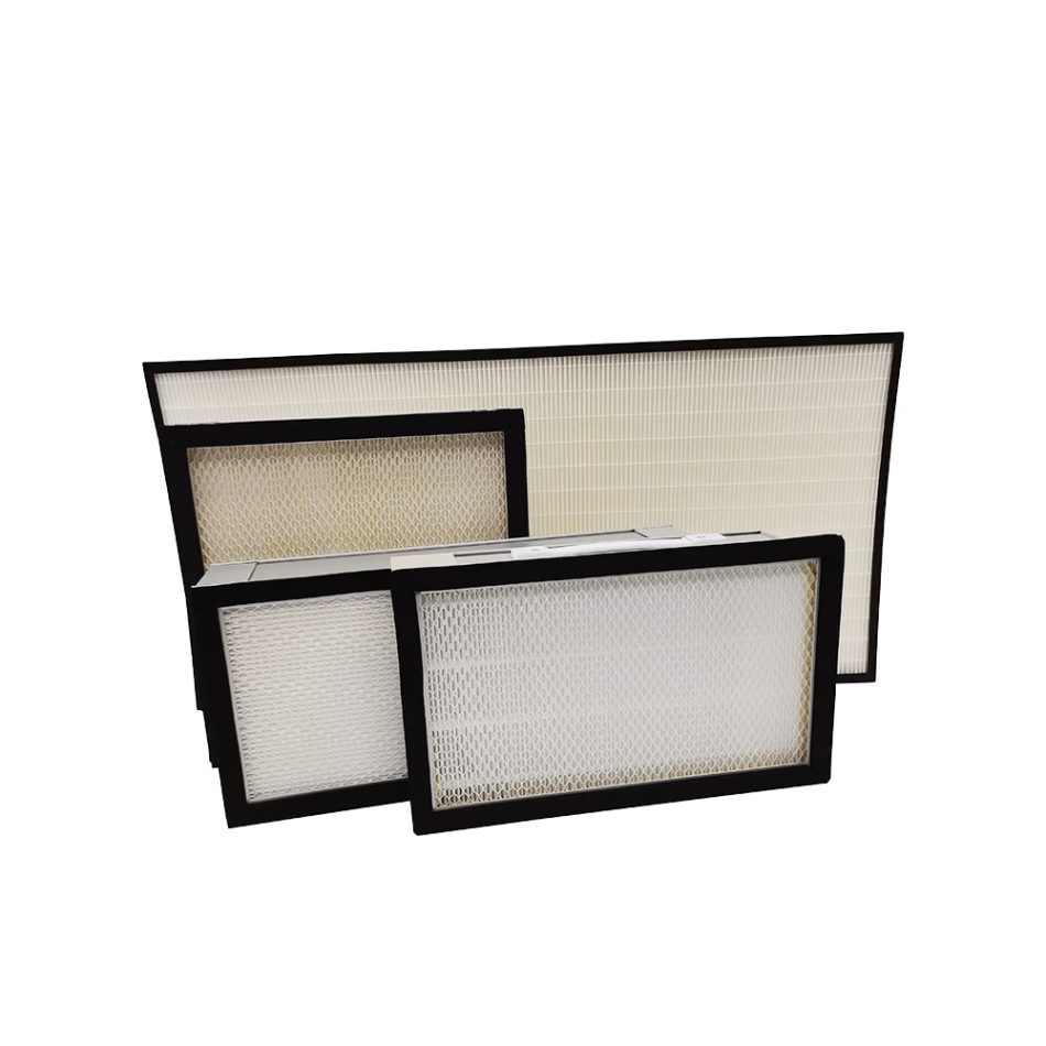 Industrial filter equipment in operation