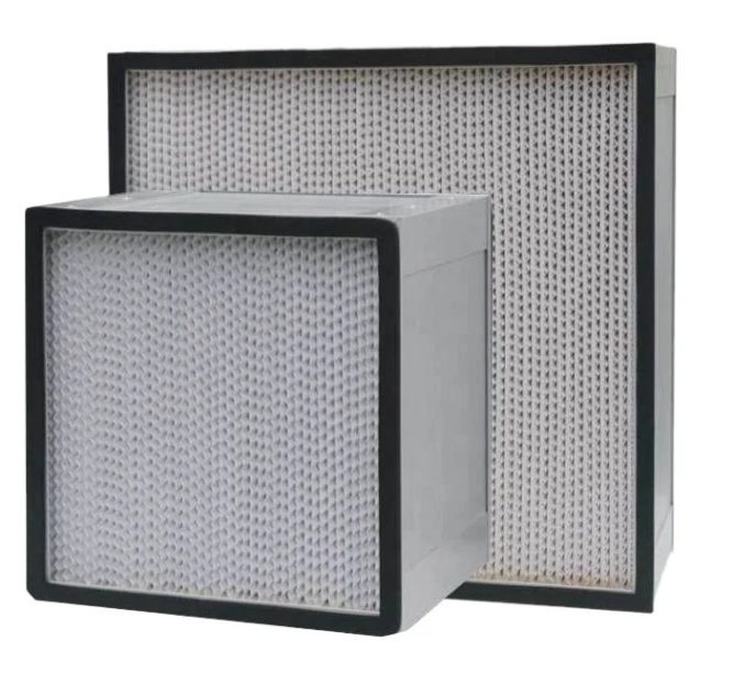 Industrial filter unit with operational view