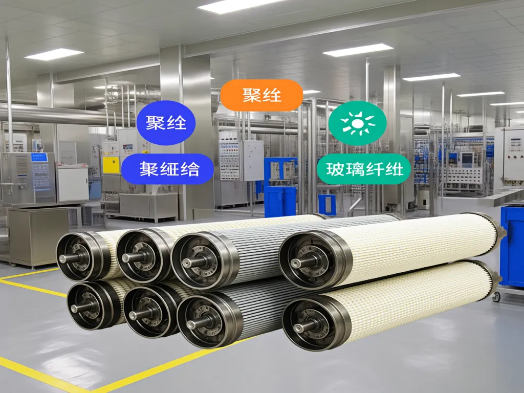 Different materials of industrial filter bags