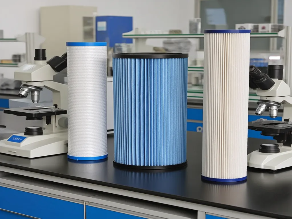 Comparison of different polyester felt filter bags in lab