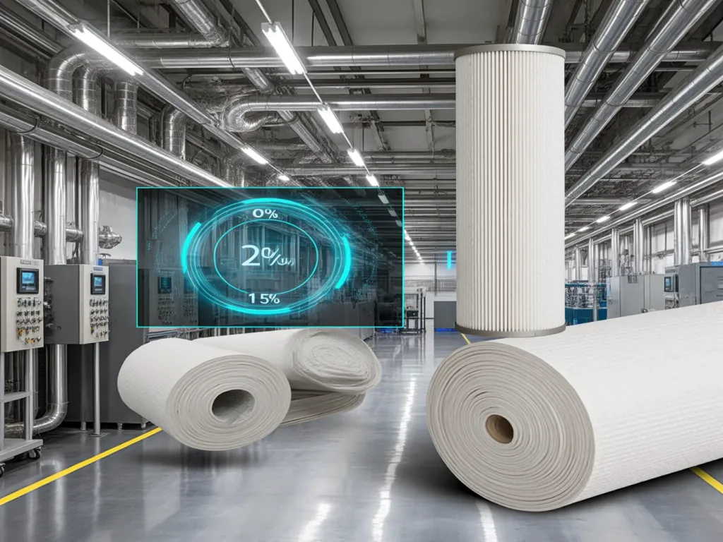 Industrial filter technology with polyester filter rolls