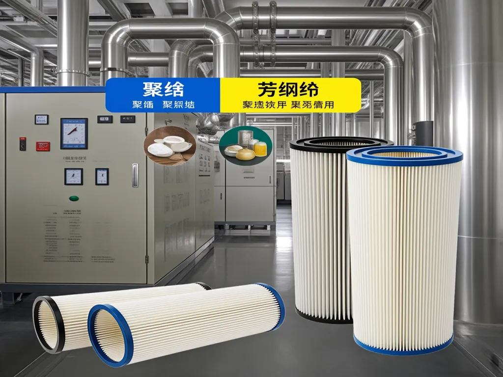 Polyester and acrylic felt filter bags for various industrial filtration needs.