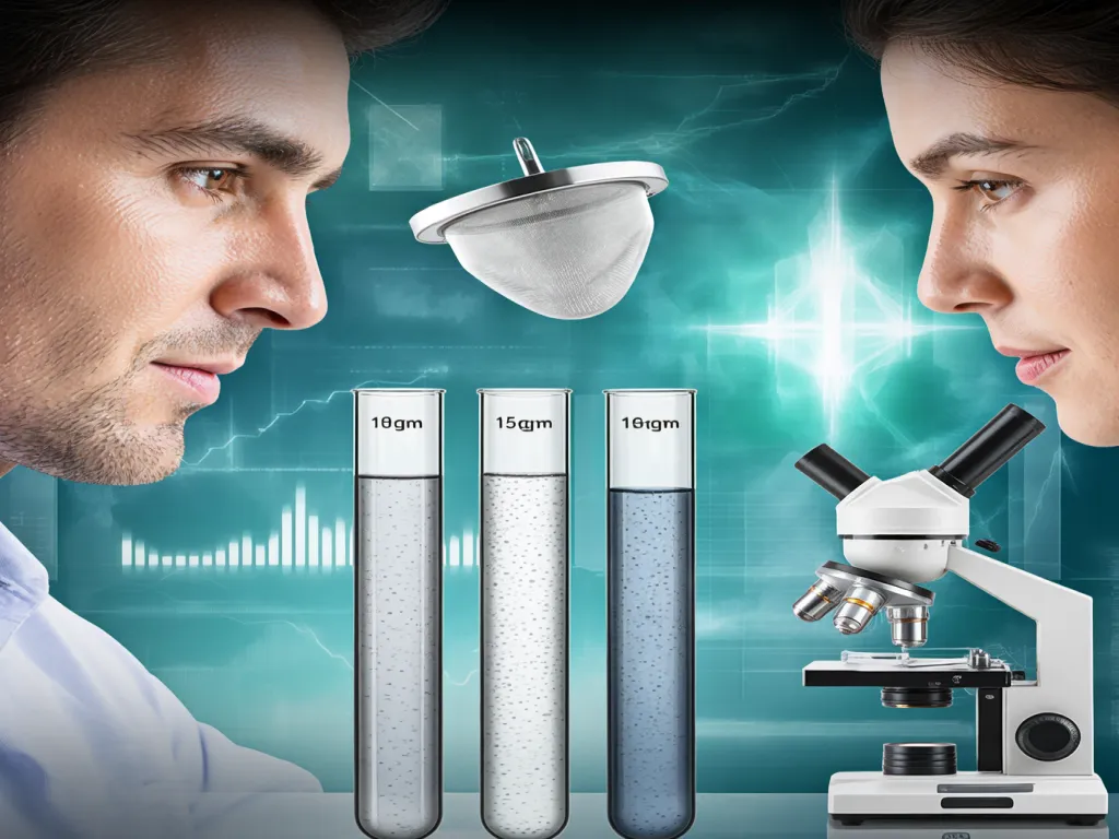 Testing filtration efficiency with industrial felt filter in laboratory
