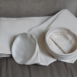 White filter bag sample for industrial dust collection