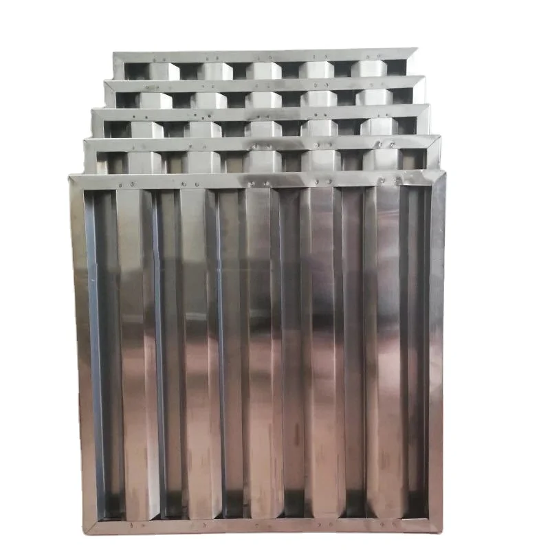 Stainless Steel Baffle Grease Filter – High-Efficiency Kitchen Range Hood Solution