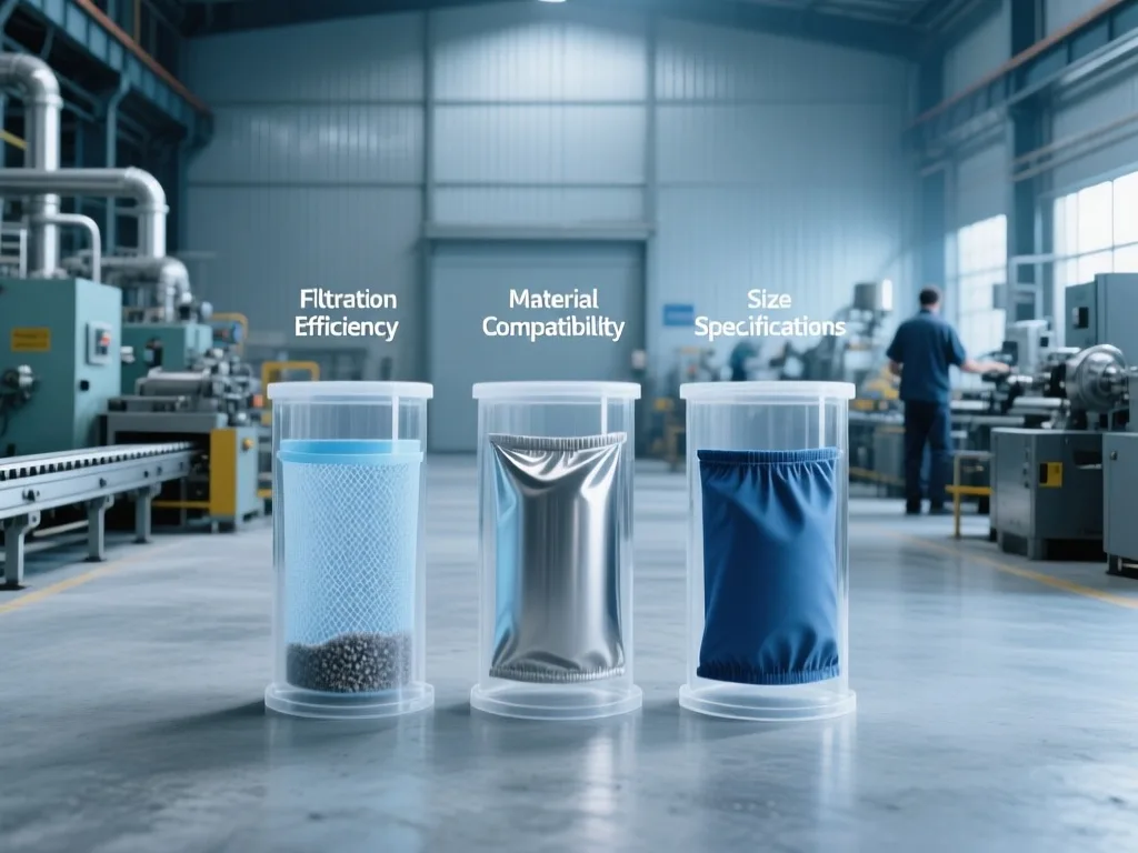 Setup of industrial bag filter system in factory