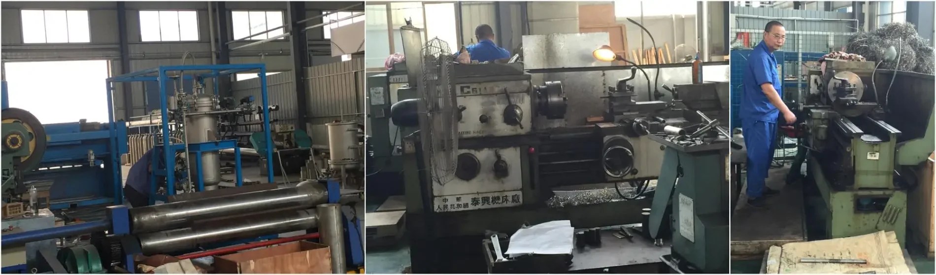 Assembly of filter equipment for industrial separation