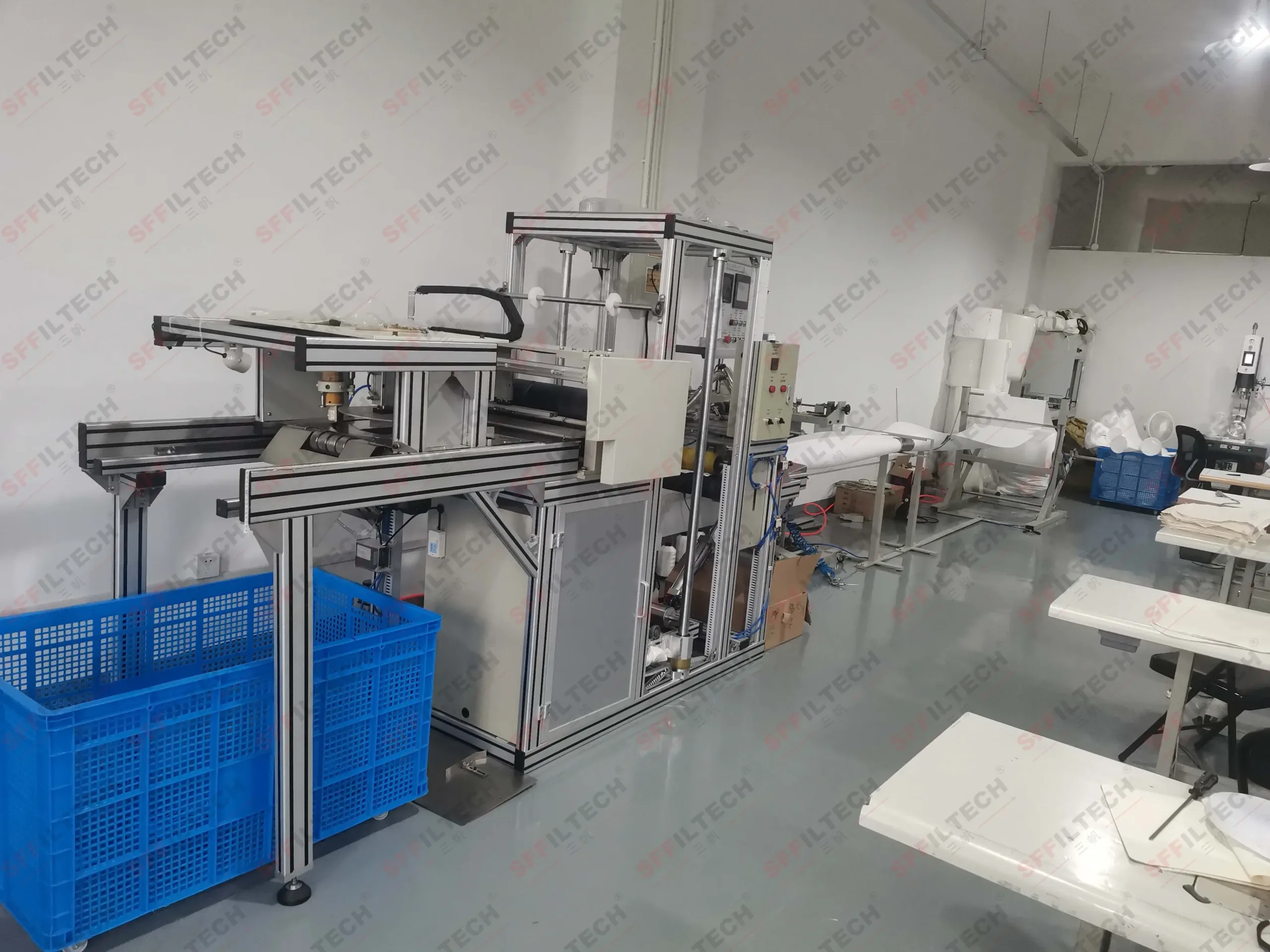 Advanced industrial filter technology in use