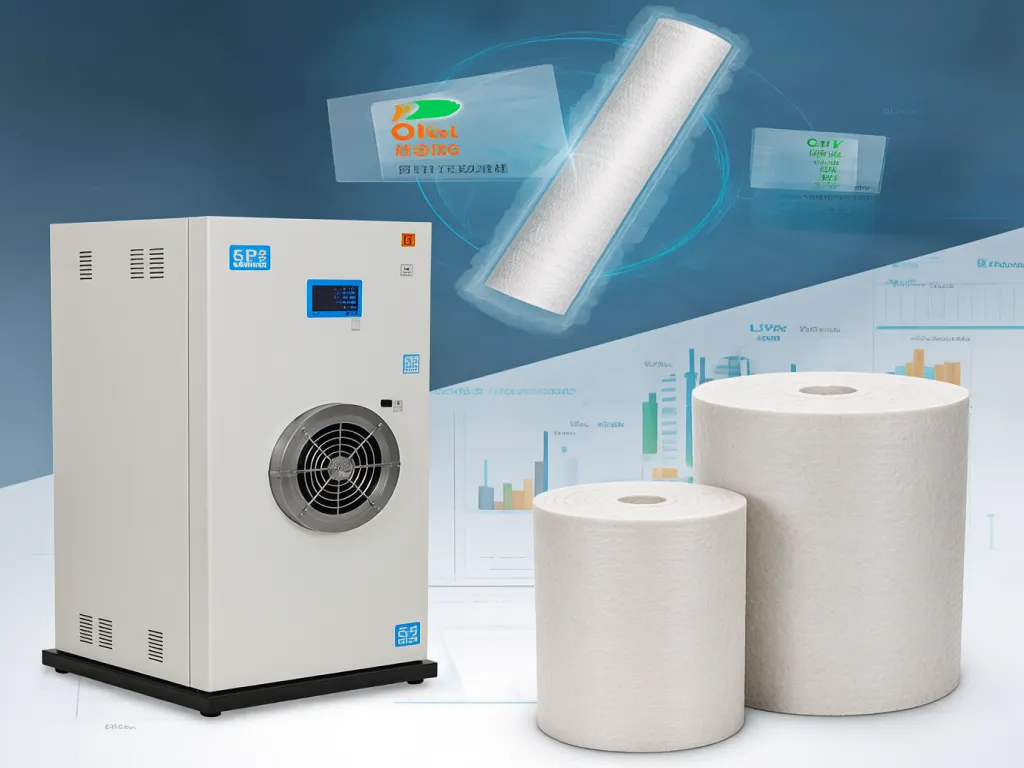 Filter bag drying equipment with polyester felt filter rolls