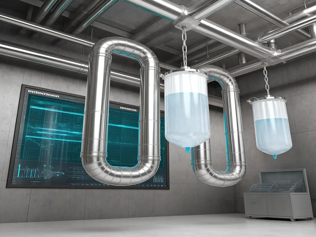 Industrial filtration system with bags and control panels