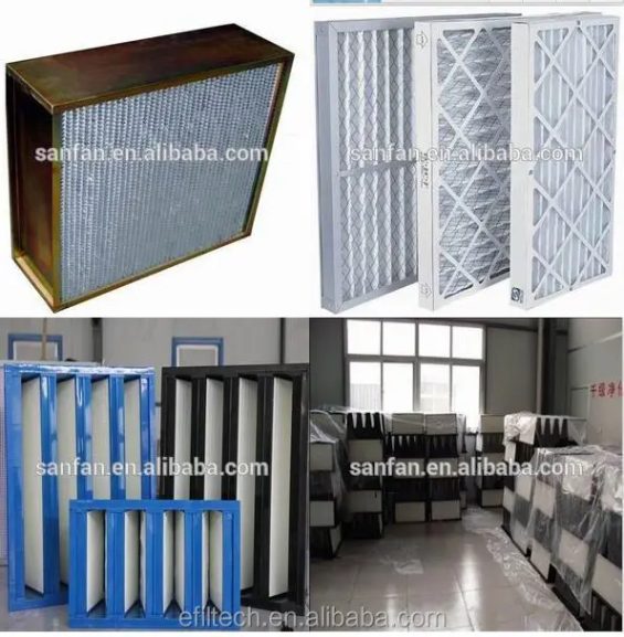 Industrial filter system with components