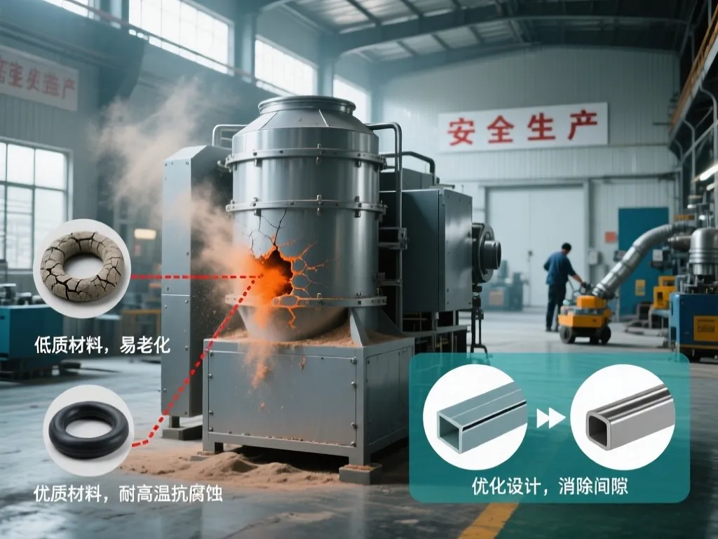 Comparison of dust collector materials affecting filtration performance.