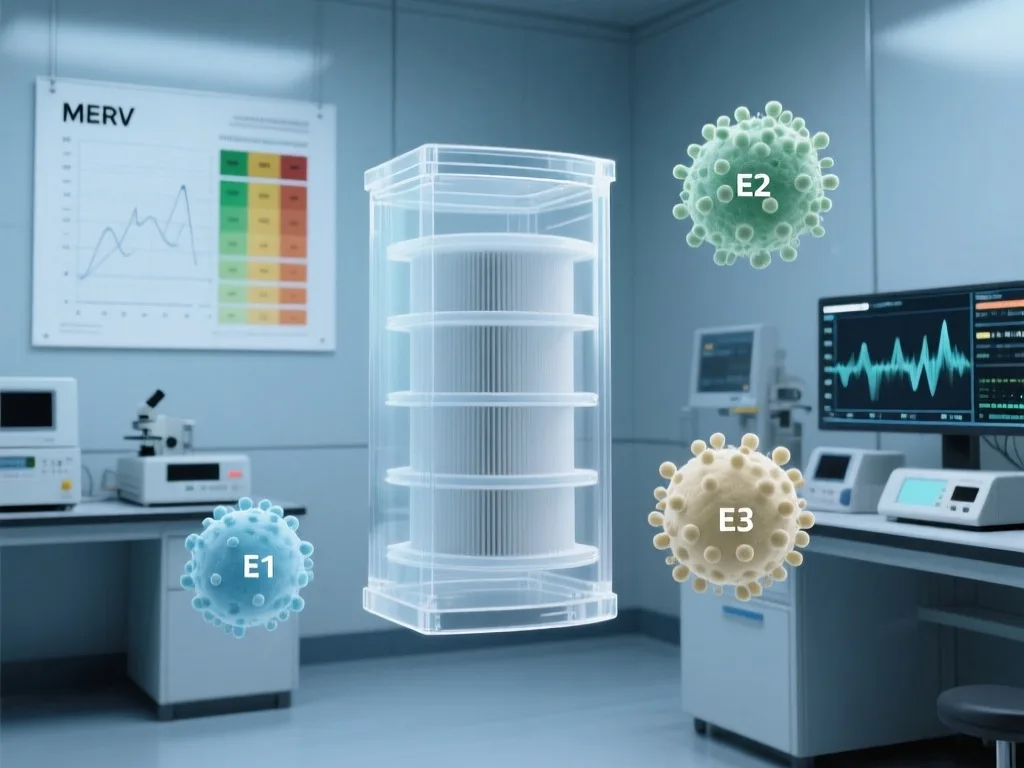 Comparison of air filters with different MERV ratings for effectiveness