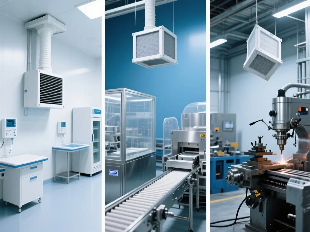 Comparison of air filters with different MERV ratings