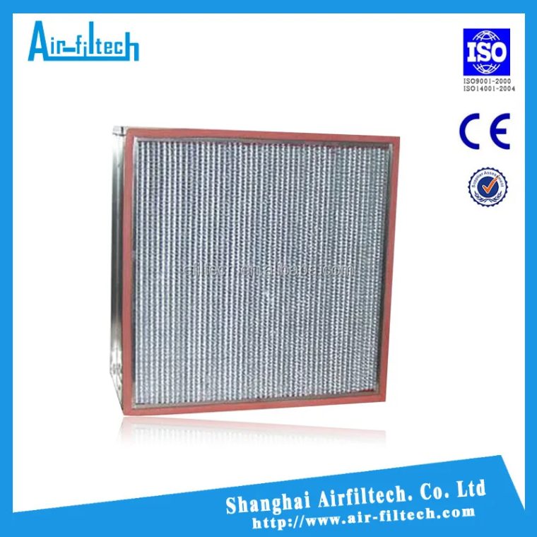 Closeup of industrial filter system components